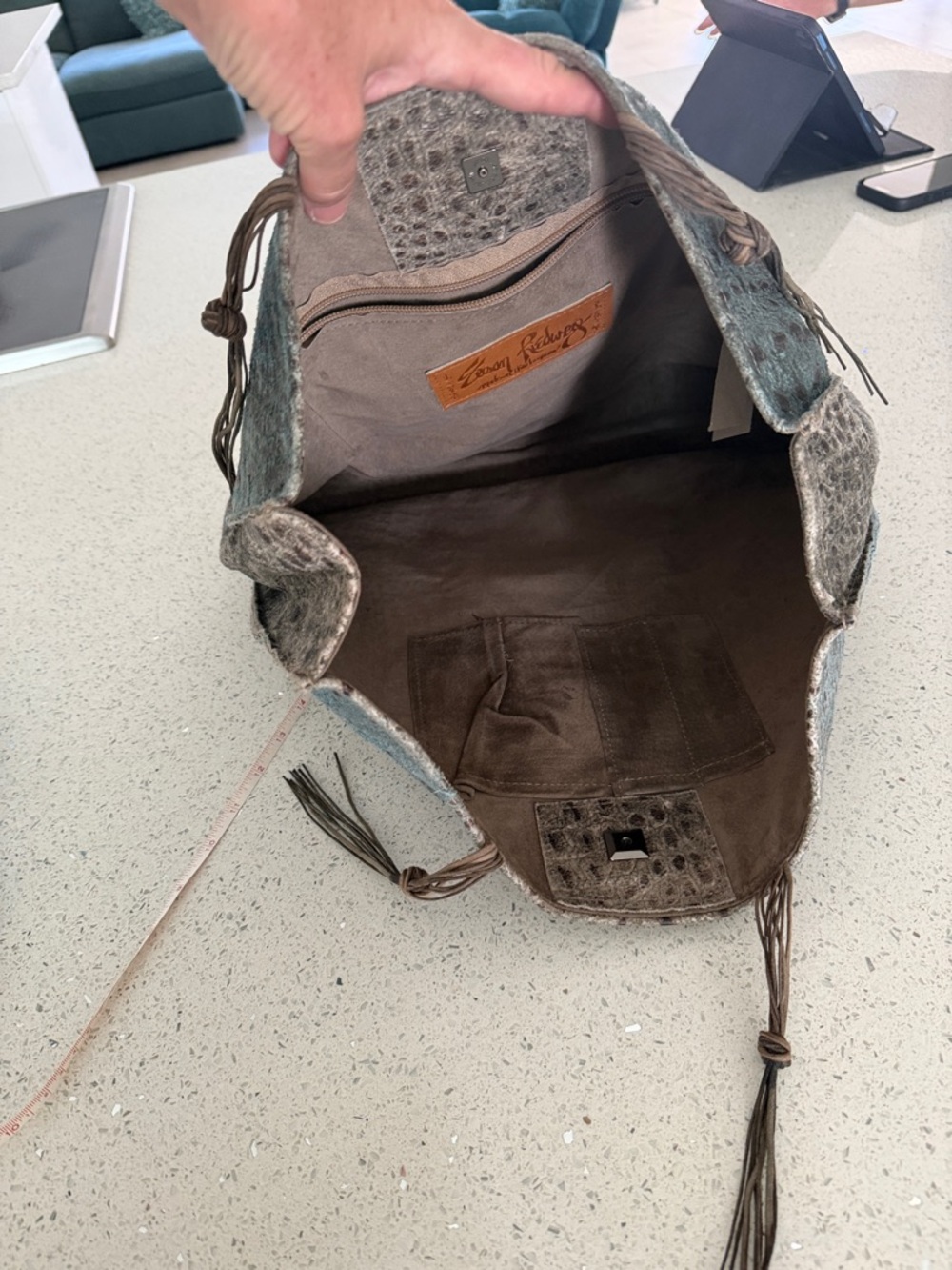 Susan Riedweg one of a kind leather bag - Picture 14 of 16
